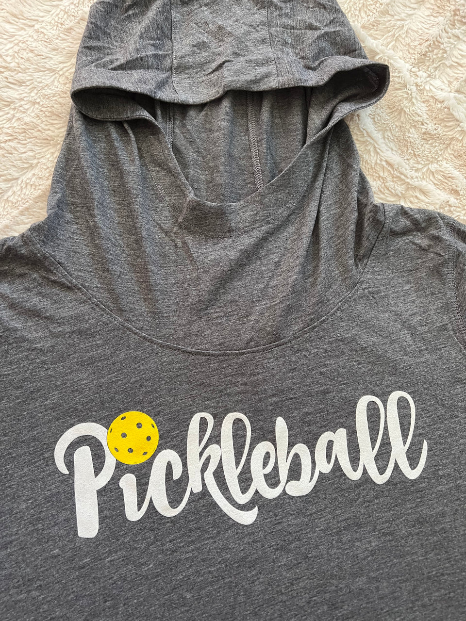 Pickleball Hooded Long Sleeve Shirt