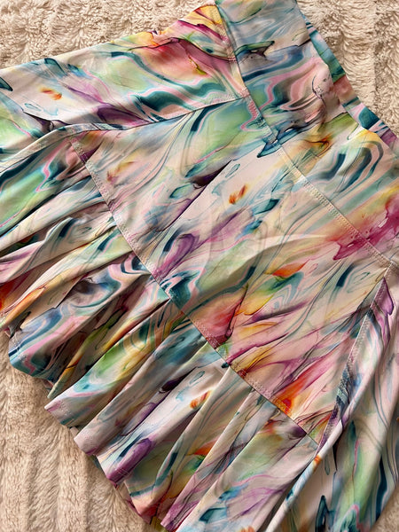 Dona Jo Rainbow Flirty Skirt
