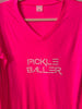 Ladies Pickleball Long Sleeve V Neck Shirt